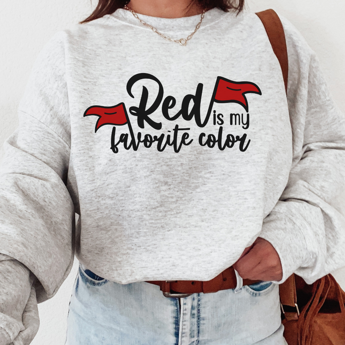 Red is my favorite Color Crewneck Sweatshirt Dark Romance booktok