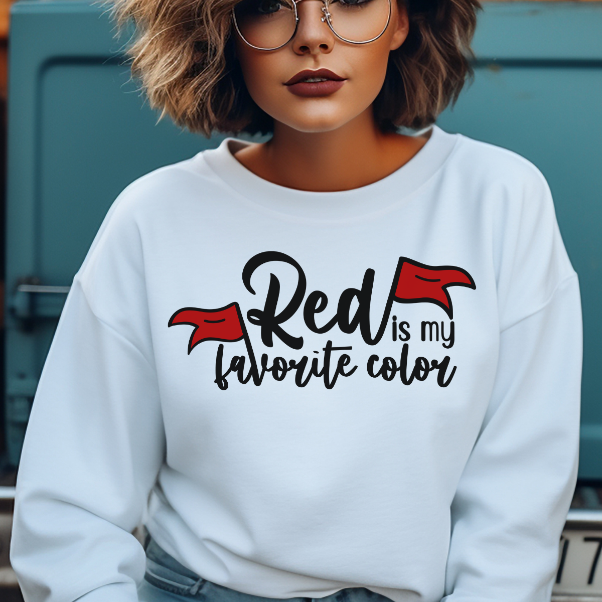 Red is my favorite Color Crewneck Sweatshirt Dark Romance booktok