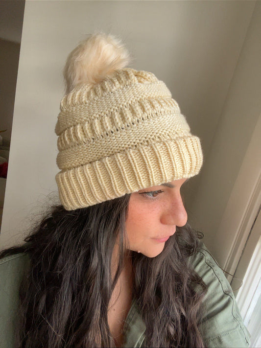 Boho Slouchy Beanie Hat, Warm and Cozy Beanie for Winter